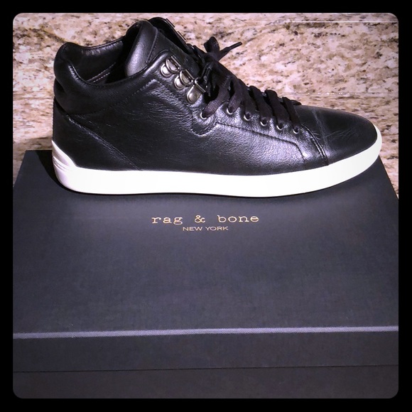 rag and bone kent high top sneakers black